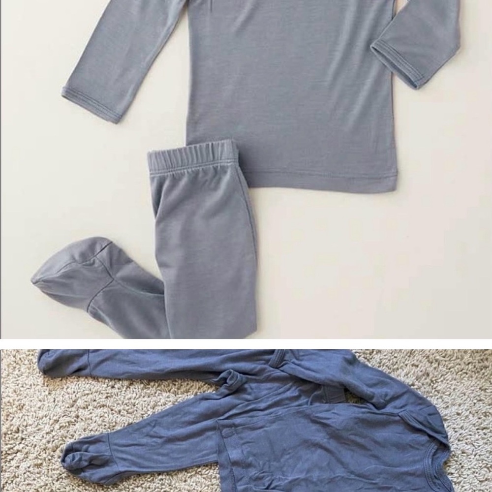 solly baby Long-Sleeve Pajama Set in Gray